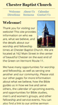 Mobile Screenshot of chesterbaptist.org