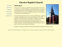 Tablet Screenshot of chesterbaptist.org