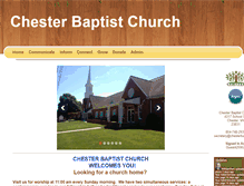 Tablet Screenshot of chesterbaptist.com